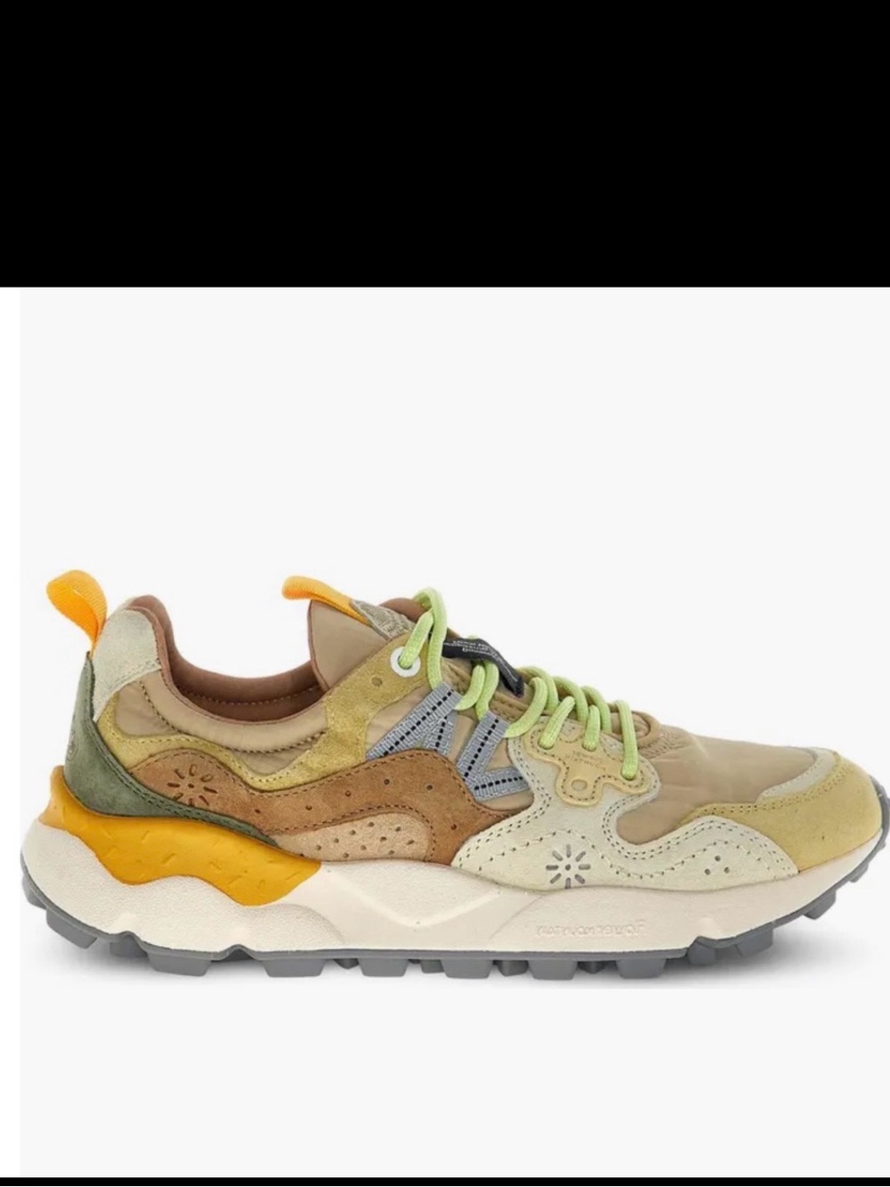 NWT Flower Mountain Yamano 3 Sneaker in Beige / Yellow - Picture 3 of 16